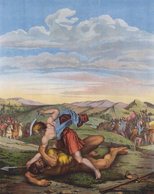 David besiegt Goliath von Daniele da Volterra 1509 66 after Daniele da Volterra 1509 66 after