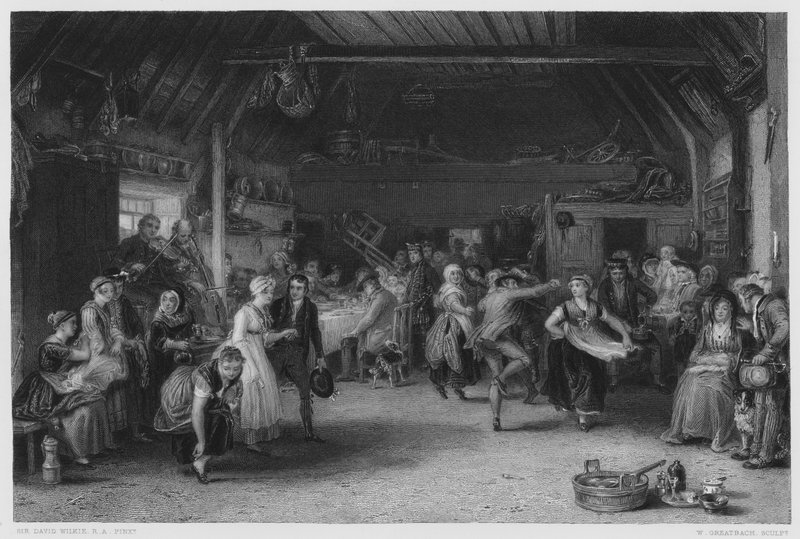 Die Pfennighochzeit, nach dem Bild in der Königlichen Sammlung von David (after) Wilkie
