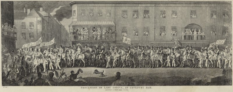 Prozession von Lady Godiva auf dem Jahrmarkt von Coventry von David Gee