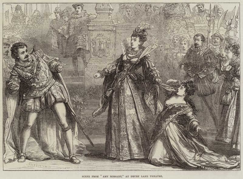 Szene aus Amy Robsart, im Drury Lane Theatre von David Henry Friston