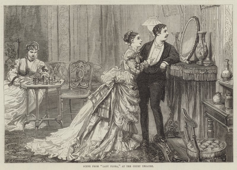 Szene aus Lady Flora, am Court Theatre von David Henry Friston