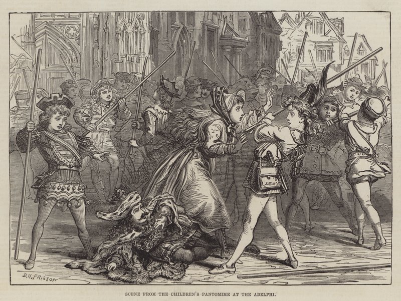 Szene aus dem Kinderpantomime im Adelphi von David Henry Friston