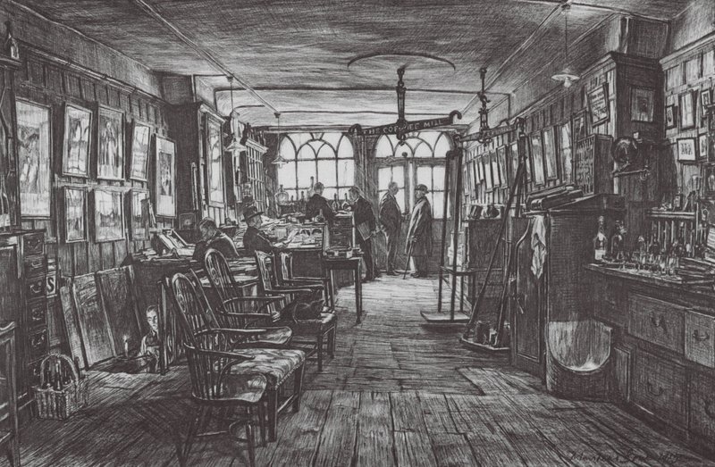 London: Berrys Laden von David Muirhead (after) Bone