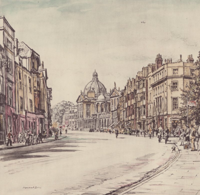 Oxford: Die High von Magdalen von David Muirhead (after) Bone