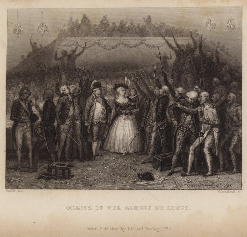 Orgien der Gardes du Corps von Denis-Auguste-Marie Raffet
