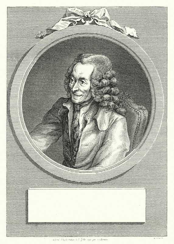Voltaire, französischer Aufklärer und Philosoph von Dominique Vivant (after) Denon