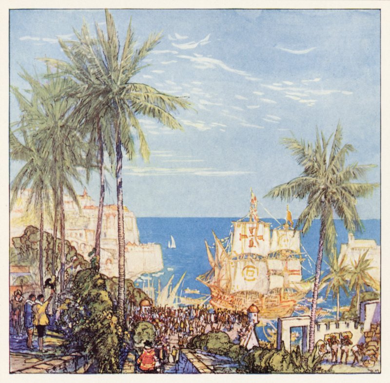 Rudyard Kipling: Das Lied von Diego Valdez von Donald (after) Maxwell