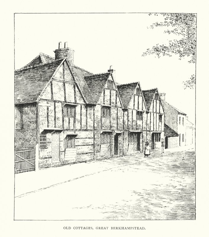 Alte Cottages, Great Berkhampstead von Duncan Moul