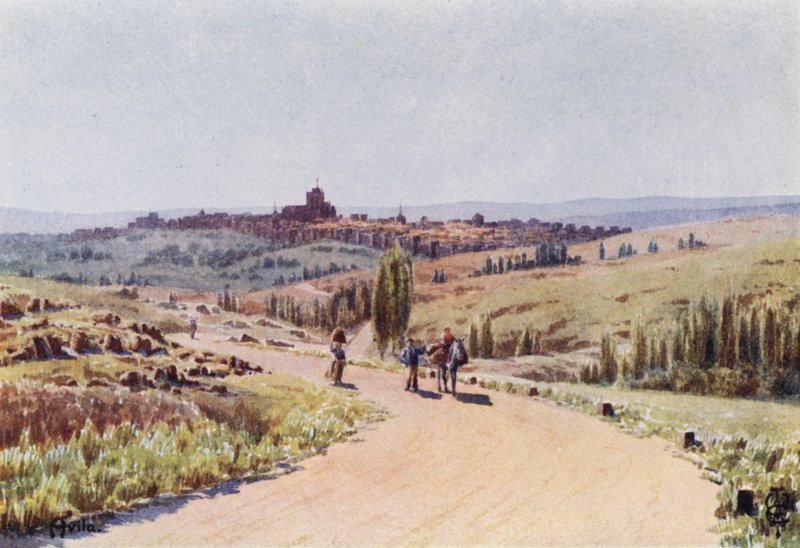Nordspanien: Avila, vom Nordwesten von Edgar T. A. Wigram