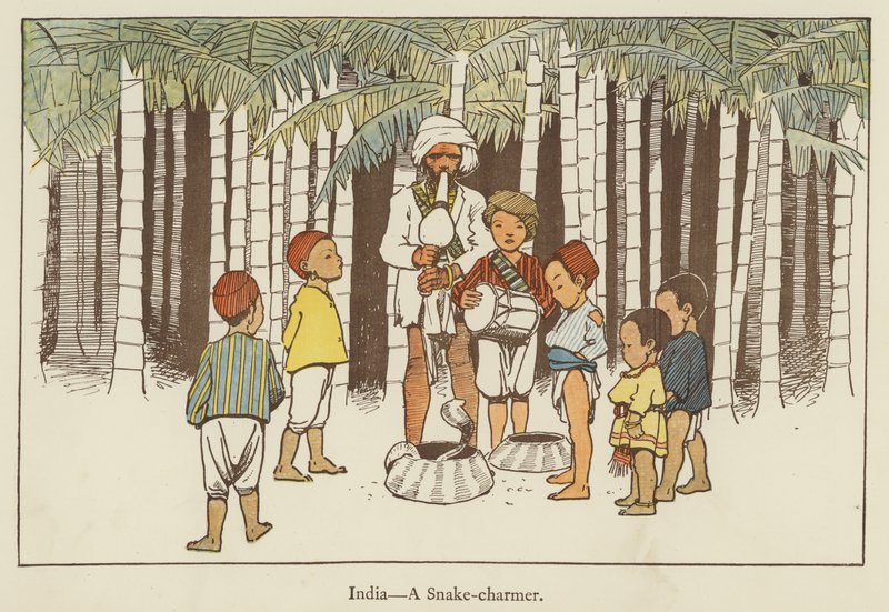 Indien, ein Schlangenbeschwörer von Edith Farmiloe