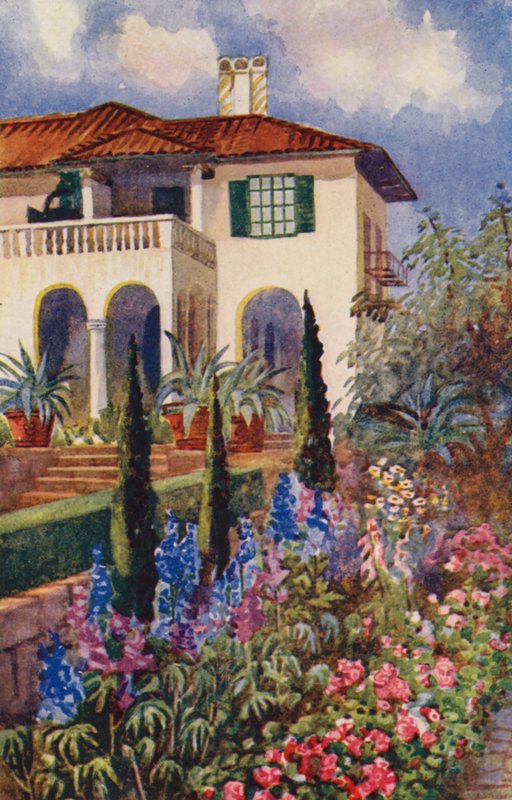 Eine Ecke des Gartens in der Villa Arcadia, Johannesburg von Edith Struben