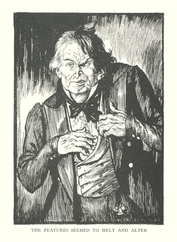 Illustration für R. L. Stevensons Der seltsame Fall des Dr. Jekyll und Mr. Hyde von Edmund Joseph (after) Sullivan