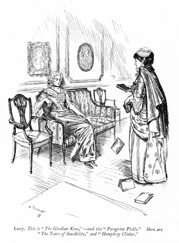 Illustration für Sheridans Die Rivalen (Stich) von Edmund Joseph (after) Sullivan