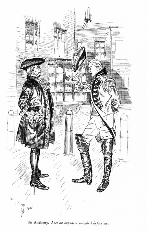 Illustration für Sheridans The Rivals (Gravur) von Edmund Joseph (after) Sullivan