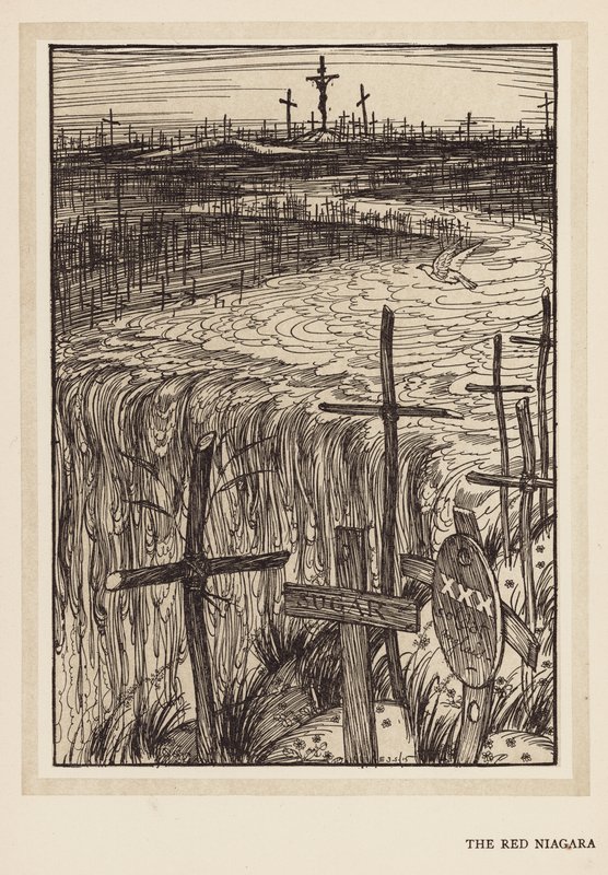 Der Kranz des Kaisers: Der rote Niagara (Lithografie) von Edmund Joseph (after) Sullivan