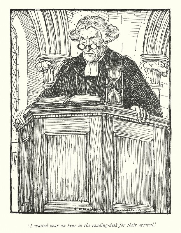 Illustration für Der Pfarrer von Wakefield von Oliver Goldsmith von Edmund Joseph Sullivan