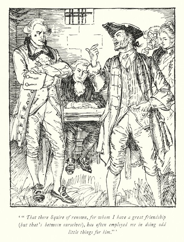 Illustration für Der Pfarrer von Wakefield von Oliver Goldsmith von Edmund Joseph Sullivan
