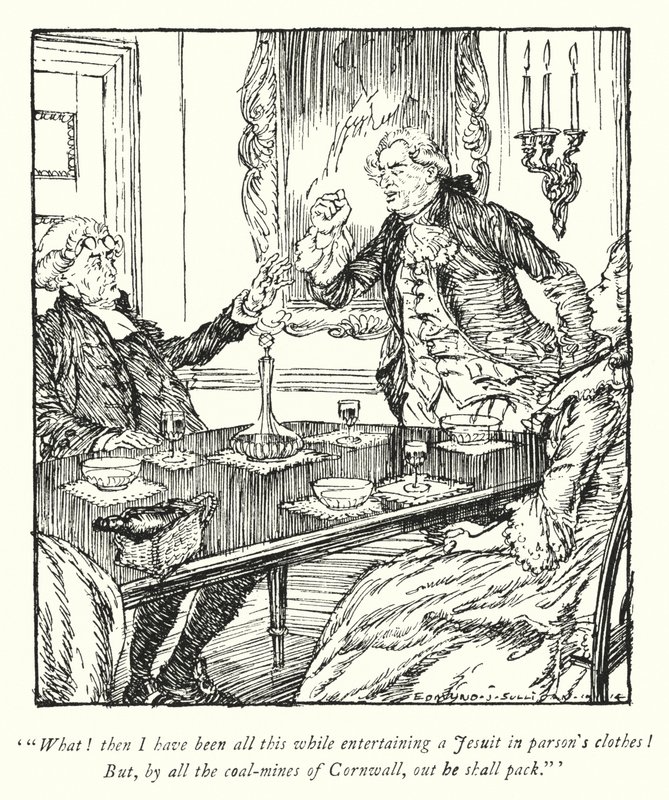 Illustration für Der Pfarrer von Wakefield von Oliver Goldsmith von Edmund Joseph Sullivan