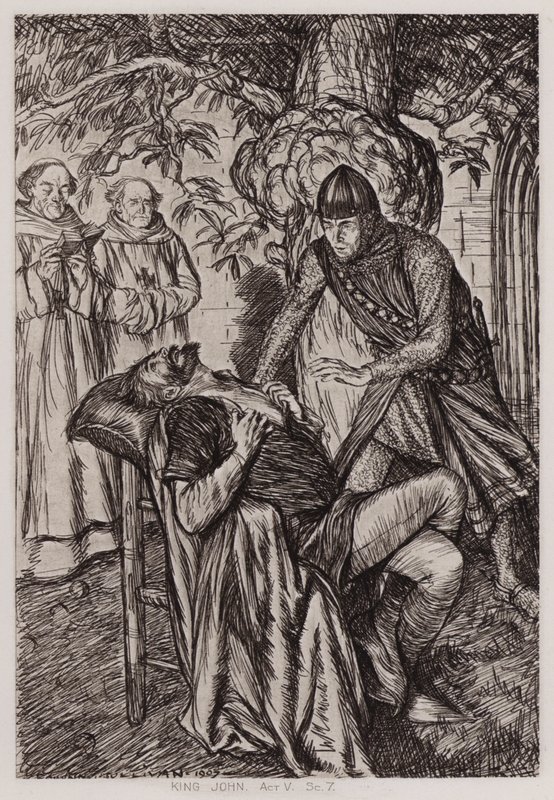 Das Leben und der Tod von König Johann, Akt V, Szene 7 von Edmund Joseph Sullivan