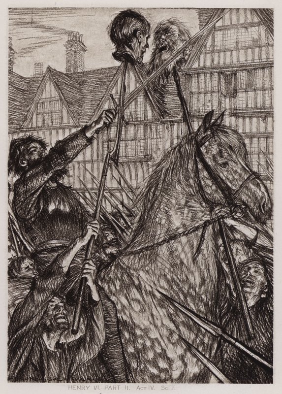 Der zweite Teil von König Heinrich IV, Akt IV, Szene 7 von Edmund Joseph Sullivan