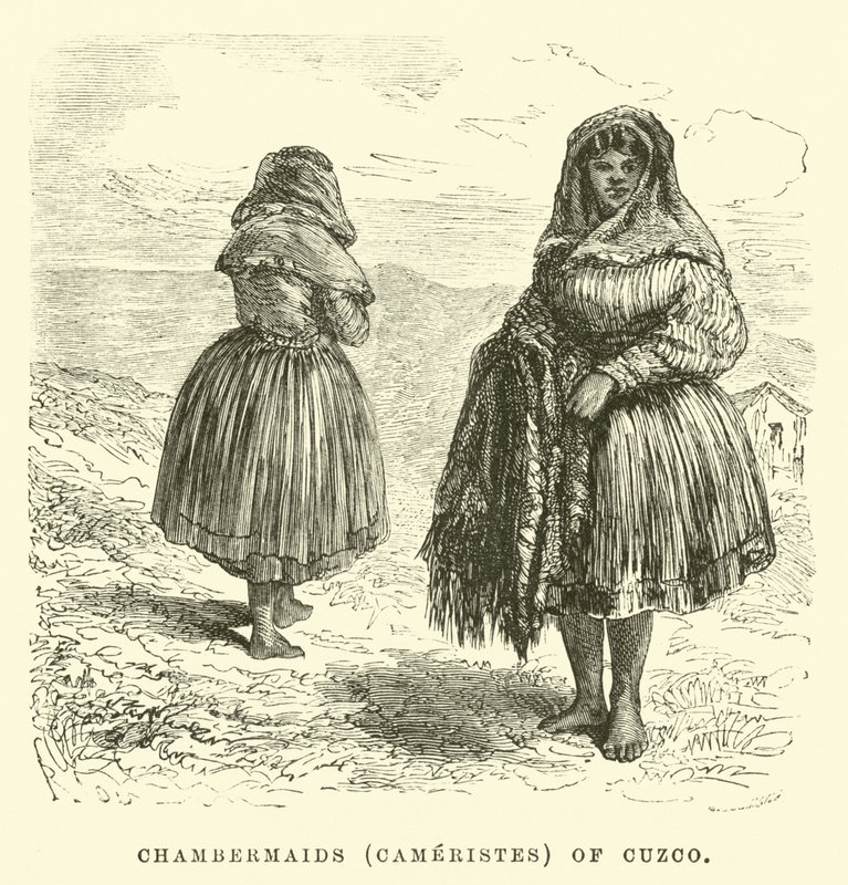 Zimmermädchen (Cameristes) von Cuzco von Edouard Riou
