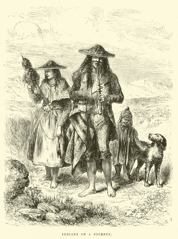 Indianer auf einer Reise von Edouard Riou