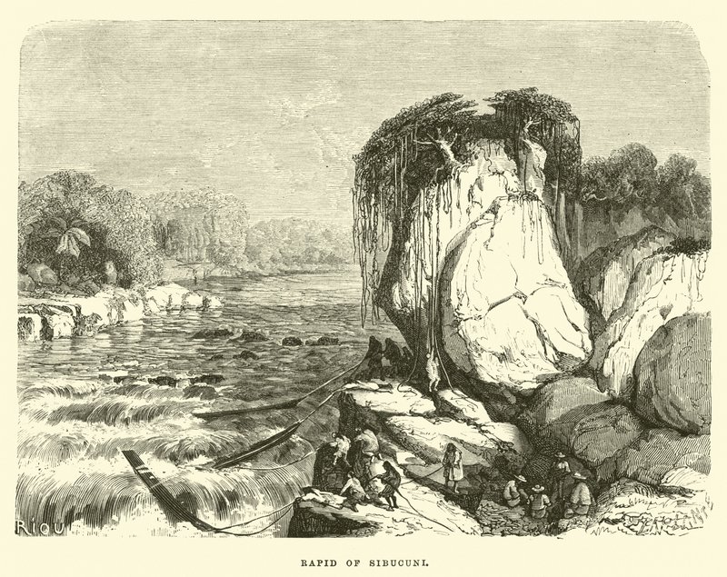 Stromschnellen von Sibucuni von Edouard Riou