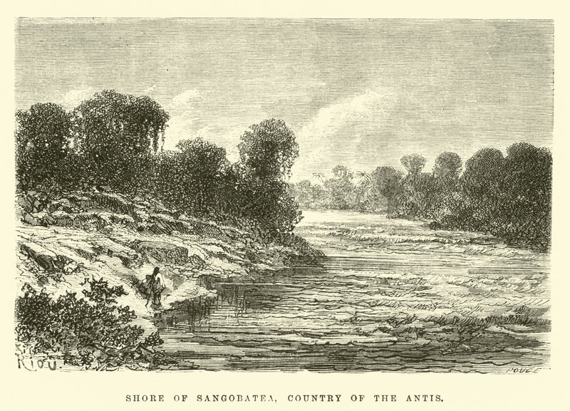 Küste von Sangobatea, Land der Antis von Edouard Riou