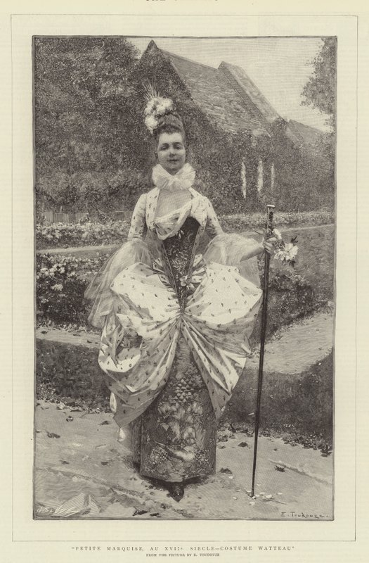Petite Marquise, Im XVII. Jahrhundert, Watteau-Kostüm von Edouard Toudouze