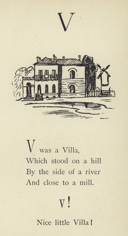 Der Buchstabe V von Edward Lear