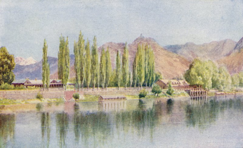 Die Residenz und der Club, Srinagar von Edward Mary Joseph Molyneux