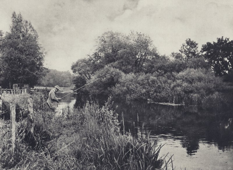 Boot Island unterhalb von Stockbridge am Test von Edward Alfred Barton