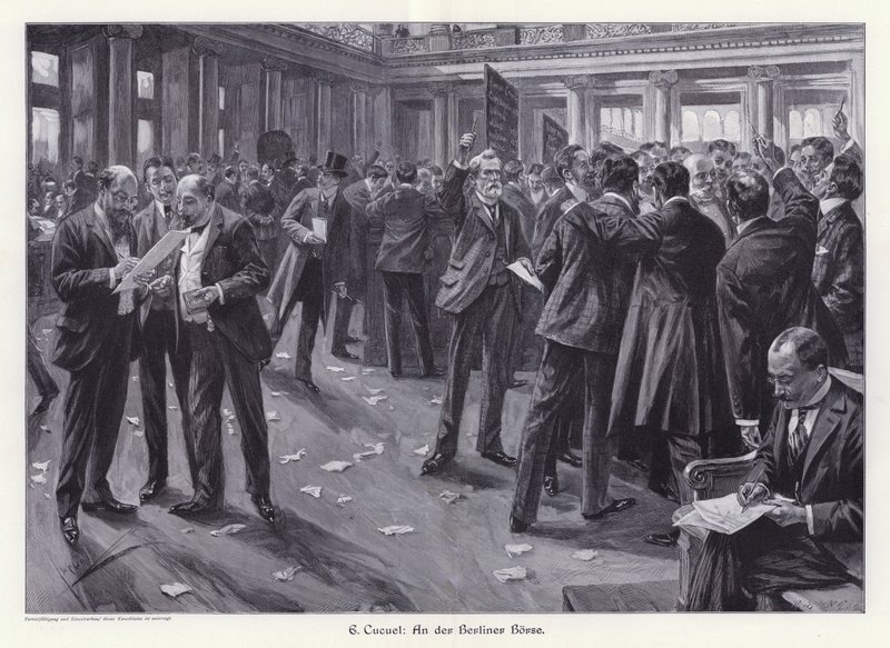 An der Berliner Börse von Edward Cucuel