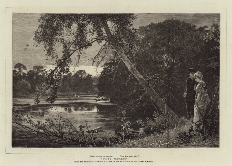 Stilles Wasser von Edward Henry Fahey