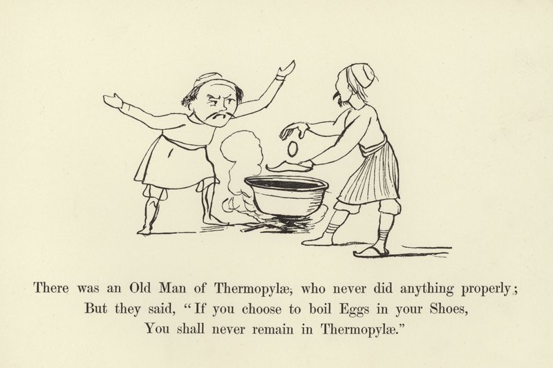 Es war ein alter Mann von Thermopylae, der nie etwas richtig machte von Edward Lear