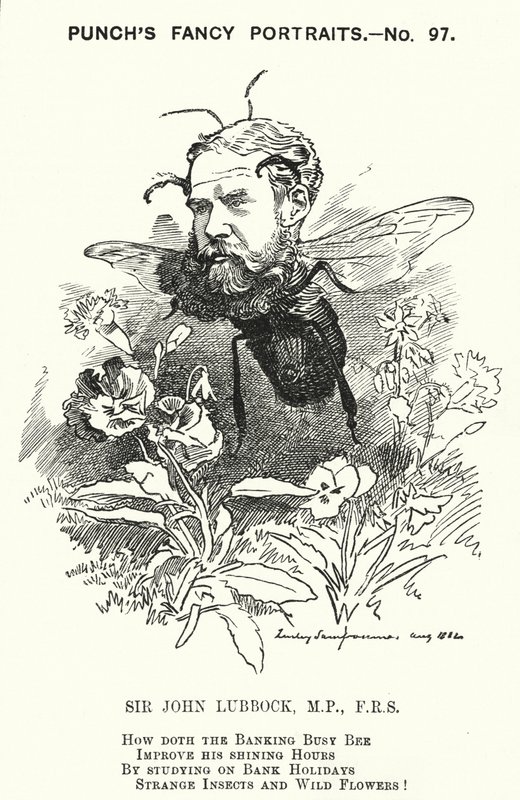 Karikatur: John Lubbock von Edward Linley (after) Sambourne