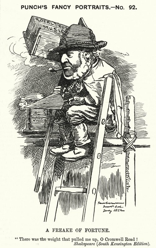 Karikatur von Punch: Sir Charles James Freake von Edward Linley (after) Sambourne