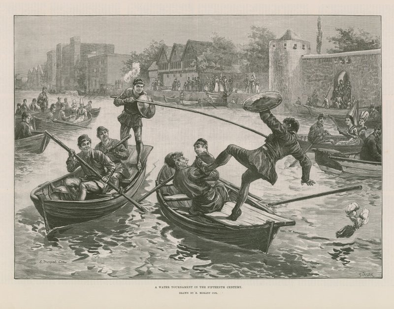 Ein Wasserturnier im fünfzehnten Jahrhundert von Edward Morant Cox