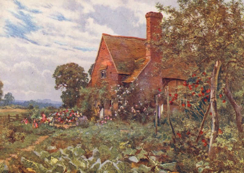 Das einsame Häuschen, in dem ich wohne von Edward Wilkins Waite