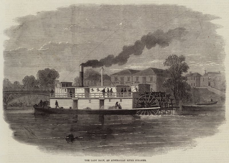 Die Lady Daly, ein australischer Flussdampfer von Edwin Weedon