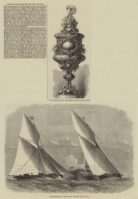 Yachtsegelwettbewerbe auf der Themse von Edwin Weedon
