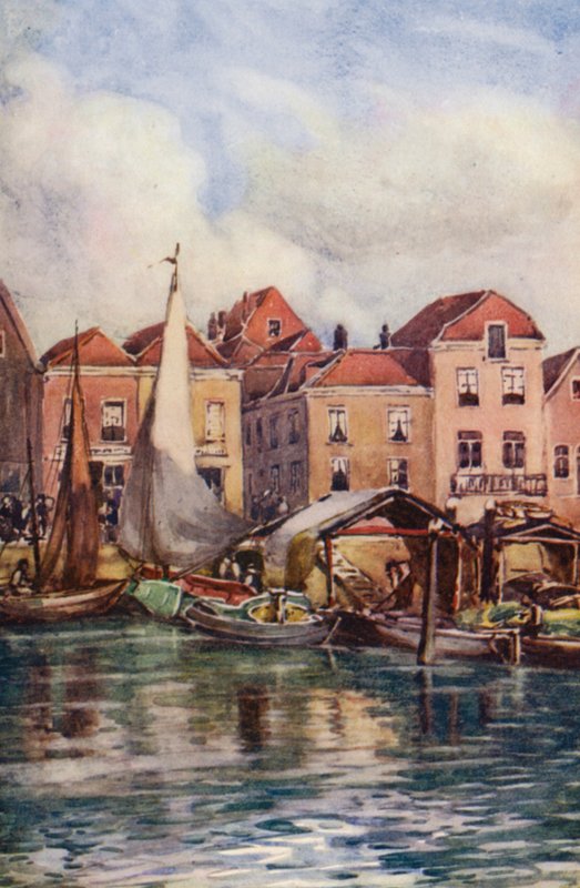 Der Rhein: Dordrecht, der Fischmarkt von Effie Jardine
