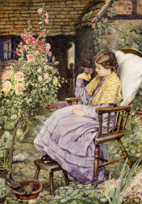 Aber was sind die Stimmen der Vögel ... außer Worte, unsere Worte? von Eleanor Fortescue Brickdale