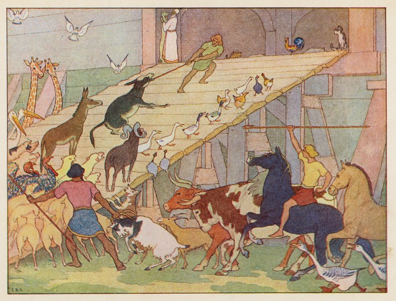 Noahs Arche: An Bord gehen von Elmer Boyd Smith