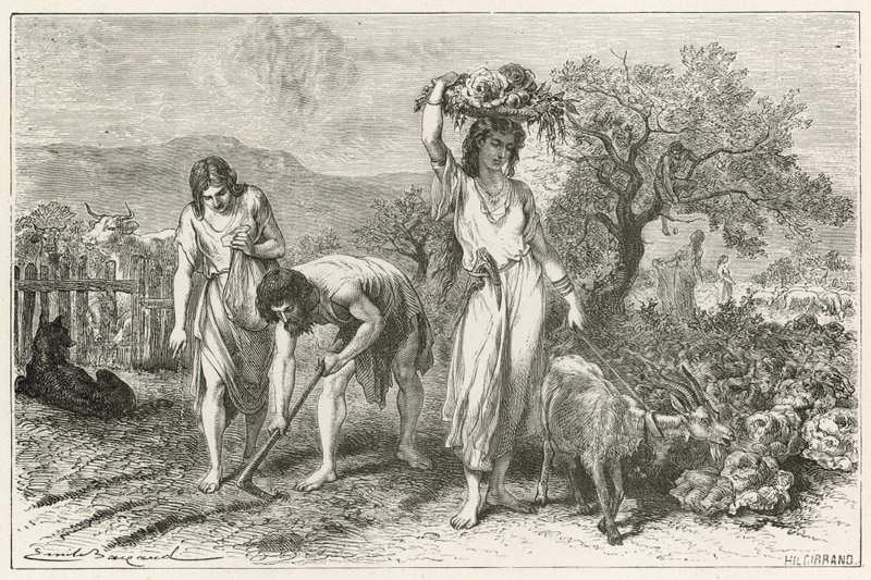 Der Gartenbau in der Bronzezeit von Emile Antoine Bayard