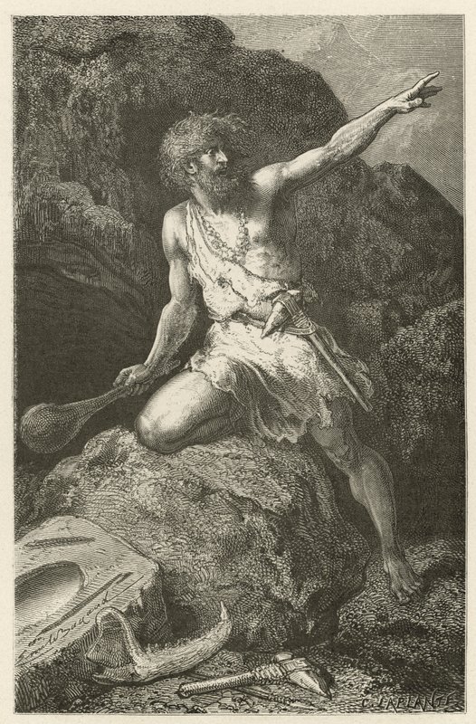 Der Mensch in der Zeit des polierten Steins von Emile Antoine Bayard