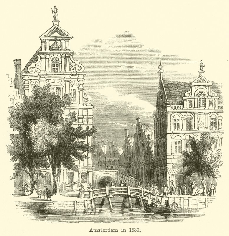 Amsterdam im Jahr 1639 von English School