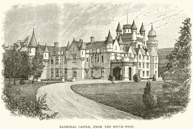 Schloss Balmoral, von Südwesten von English School