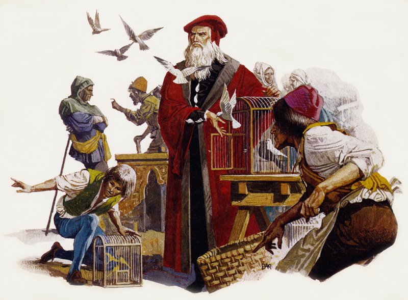 Leonardo Da Vinci von English School