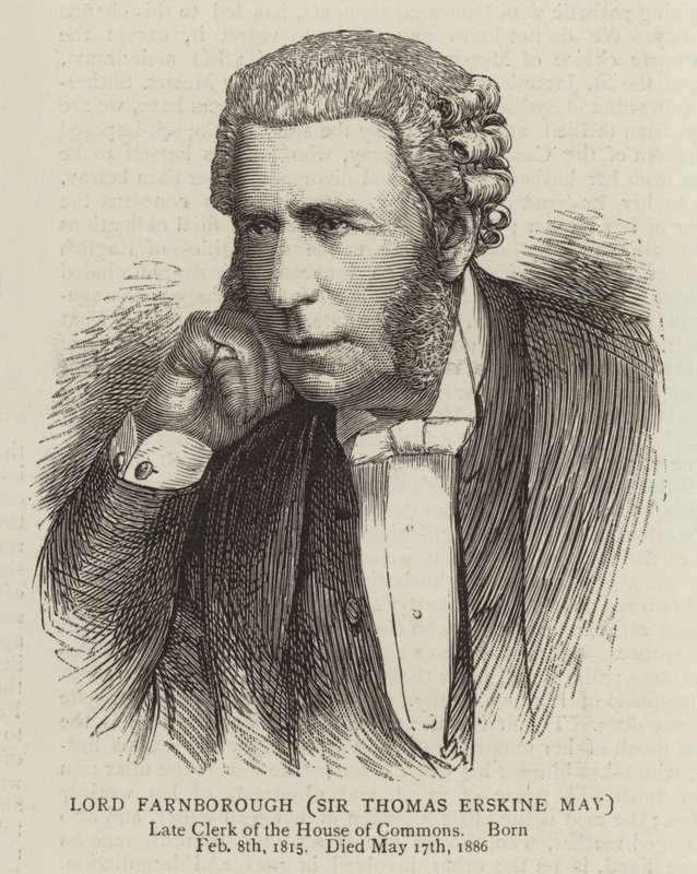 Lord Farnborough, Sir Thomas Erskine May von English School